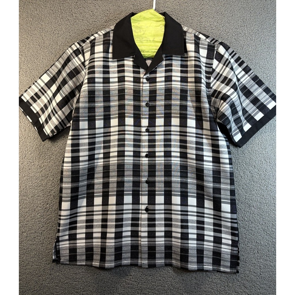 Bagazio Button Down Men's‎  Shirt Large Preppy Casual Print